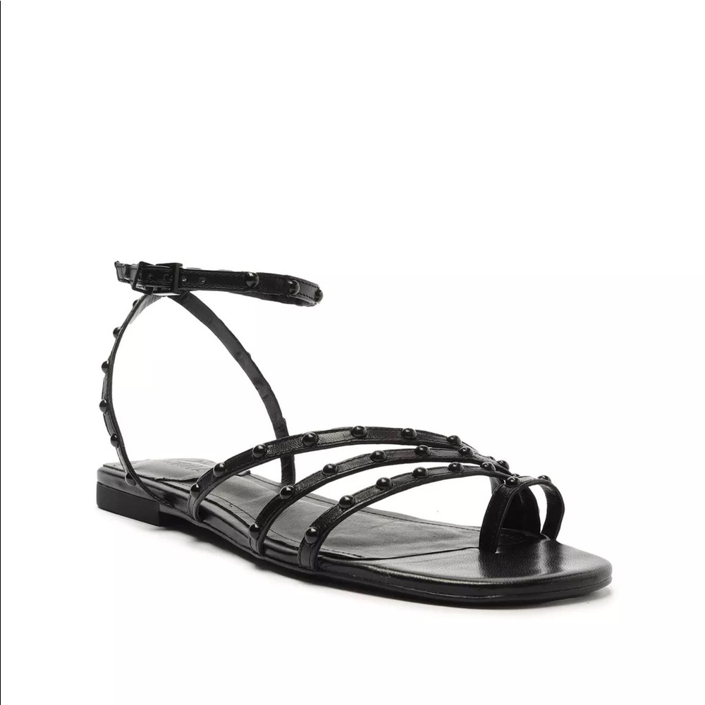 Anne Nappa Leather Flat Sandal